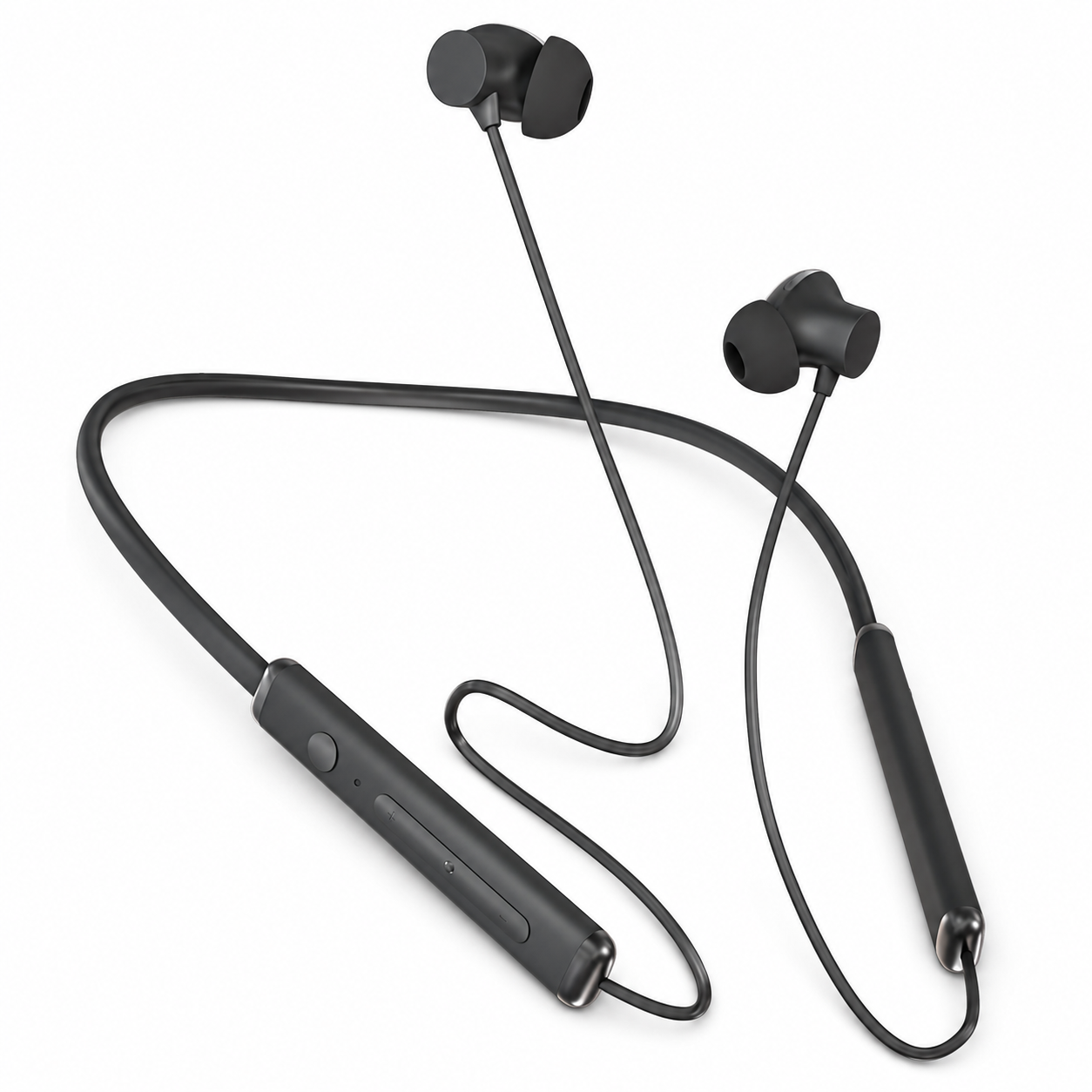 HANU Vibe Pro Wireless Neckband Earphones with 45 Hours Playtime, 10 Min Charge = 8 Hours Playback, Voice Assistant Support, Magnetic Earbuds, Deep Bass & Comfortable Fit