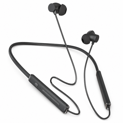 HANU Vibe Pro Wireless Neckband Earphones with 45 Hours Playtime, 10 Min Charge = 8 Hours Playback, Voice Assistant Support, Magnetic Earbuds, Deep Bass & Comfortable Fit