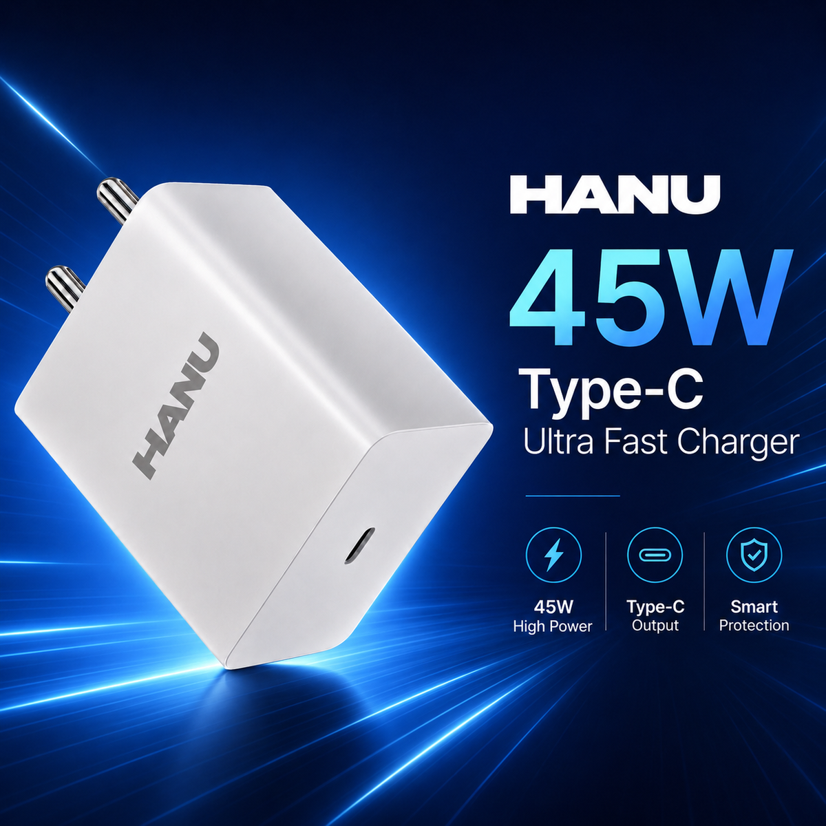 HANU 45W Type- C Ultra Fast Charger